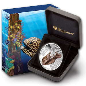 2010 1/2oz Silver Proof SEA LIFE I - MORAY EEL